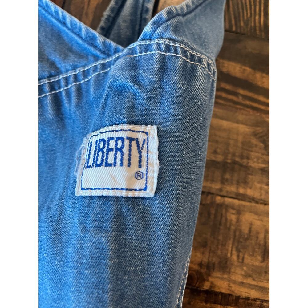 Liberty Blue Jean Overalls Men 36x32 Blue Collar Western Chore Barn Cowboy Work - Picture 2 of 14